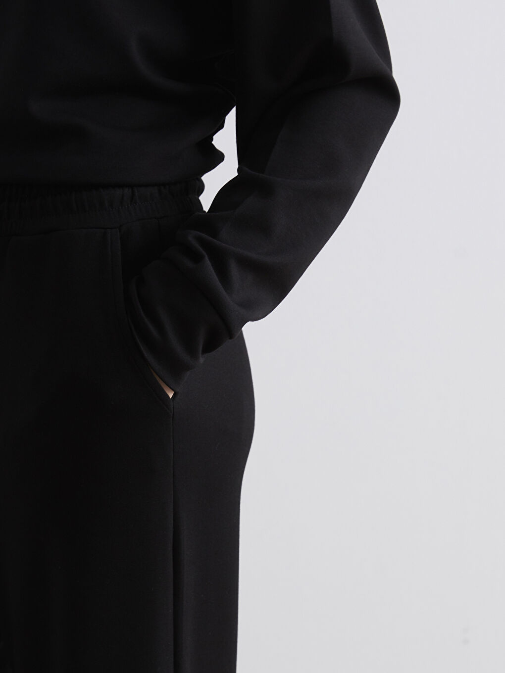 Эластичный пояс мягкие на ощупь женские спортивные штаны-2