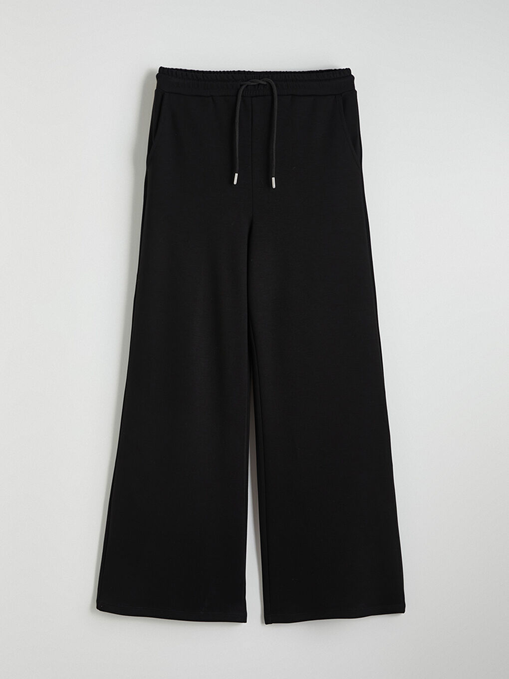 Siyah Beli Lastikli Soft Touch Kadın Eşofman Altı