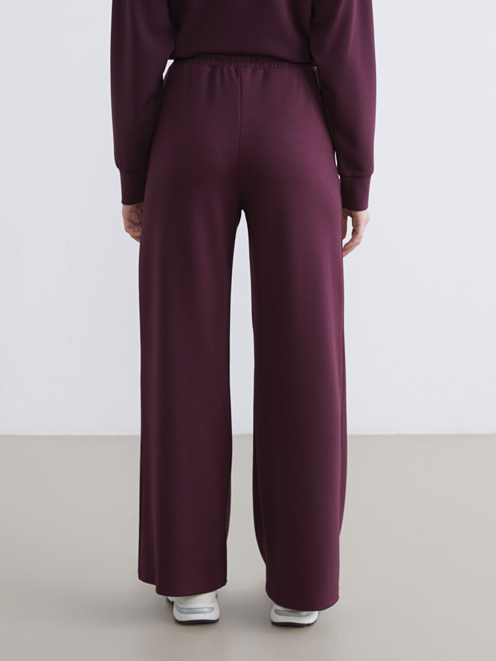 Mürdüm Beli Lastikli Soft Touch Kadın Eşofman Altı-3