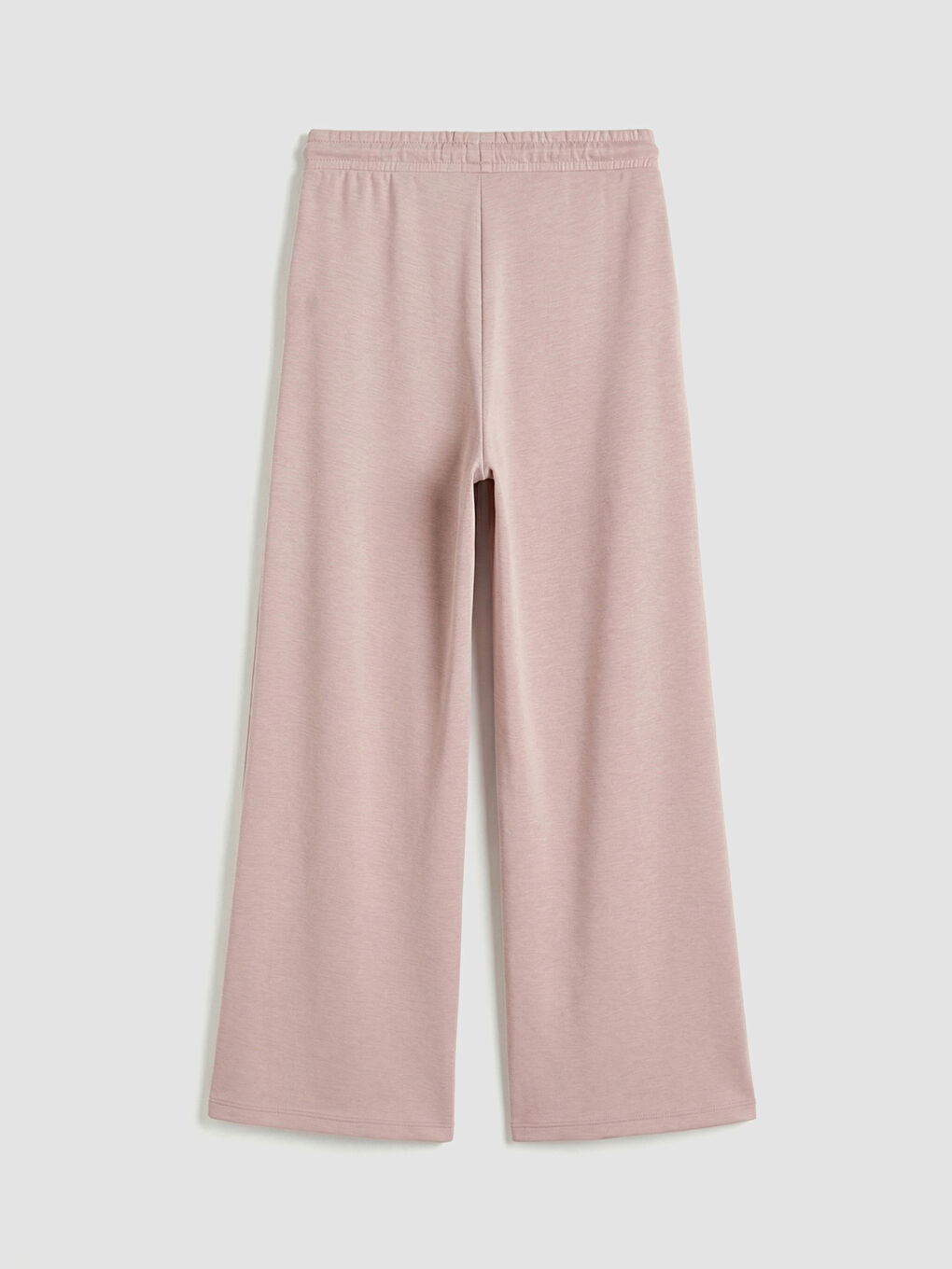 Pembe Beli Lastikli Soft Touch Kadın Eşofman Altı-5