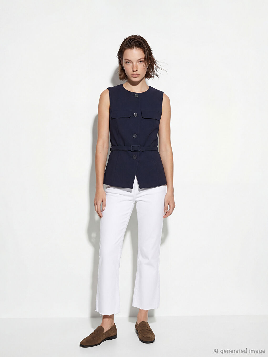 جينز أبيض نساء