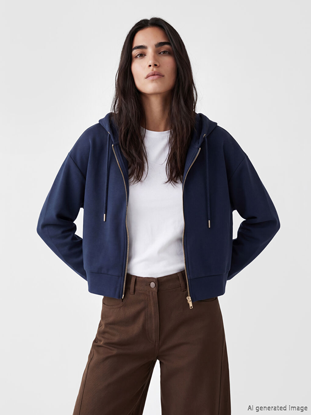 Hooded Women's Zip-Up Sweatshirt