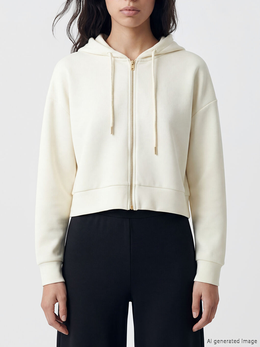 Hooded Women's Zip-Up Sweatshirt-2