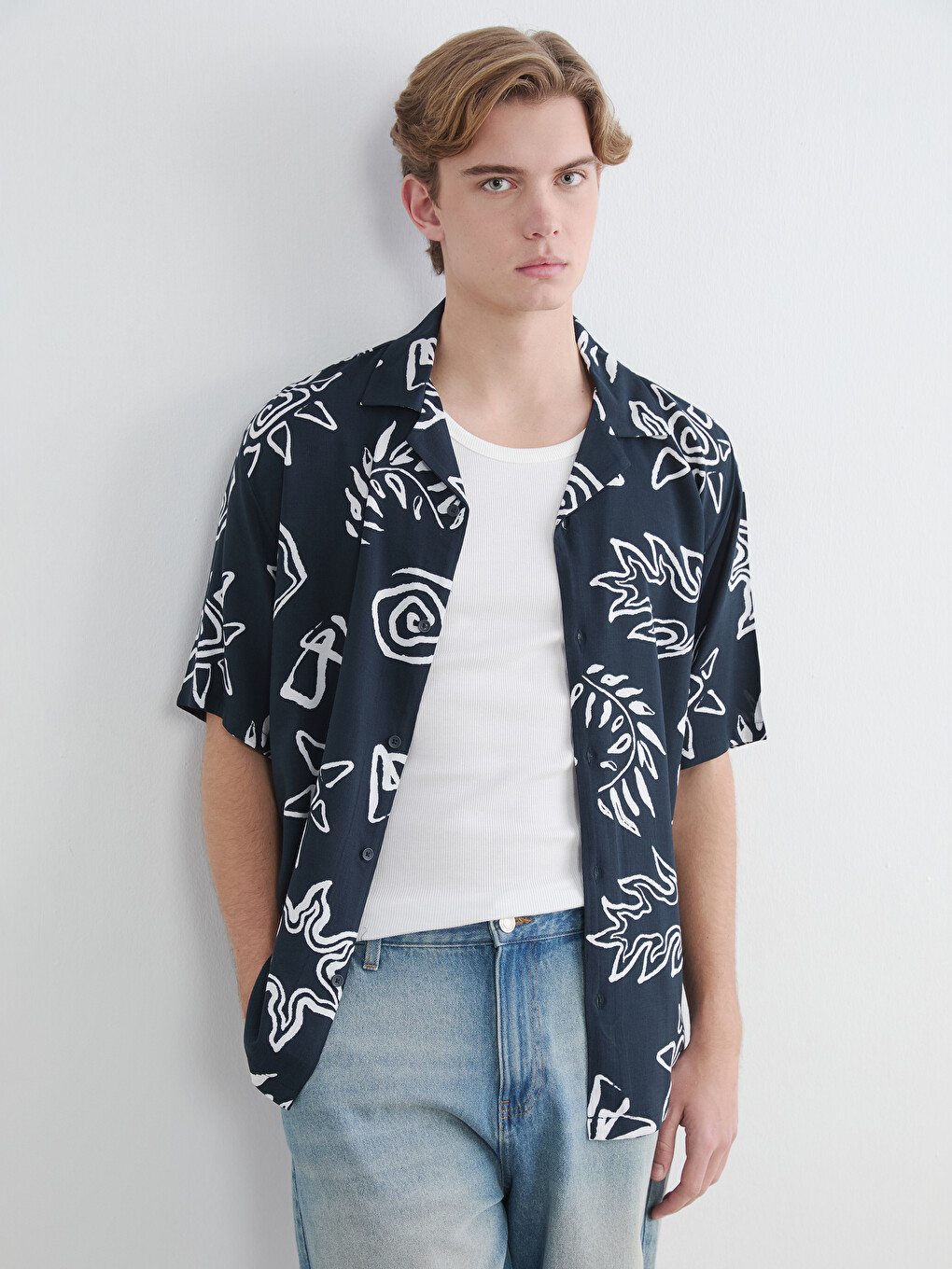 Man Navy Shirt
