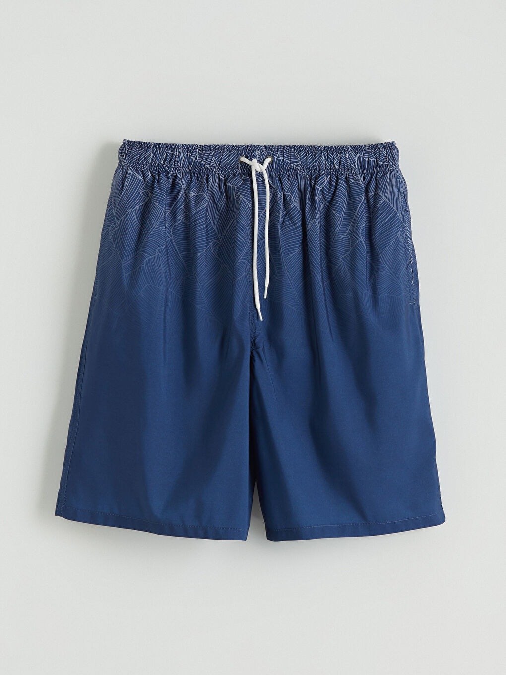 Mavi Kısa Boy Erkek Deniz Şortu-4