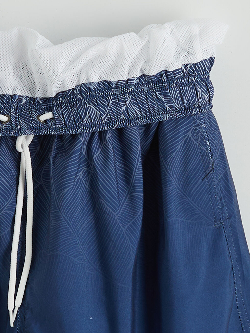 Mavi Kısa Boy Erkek Deniz Şortu-5