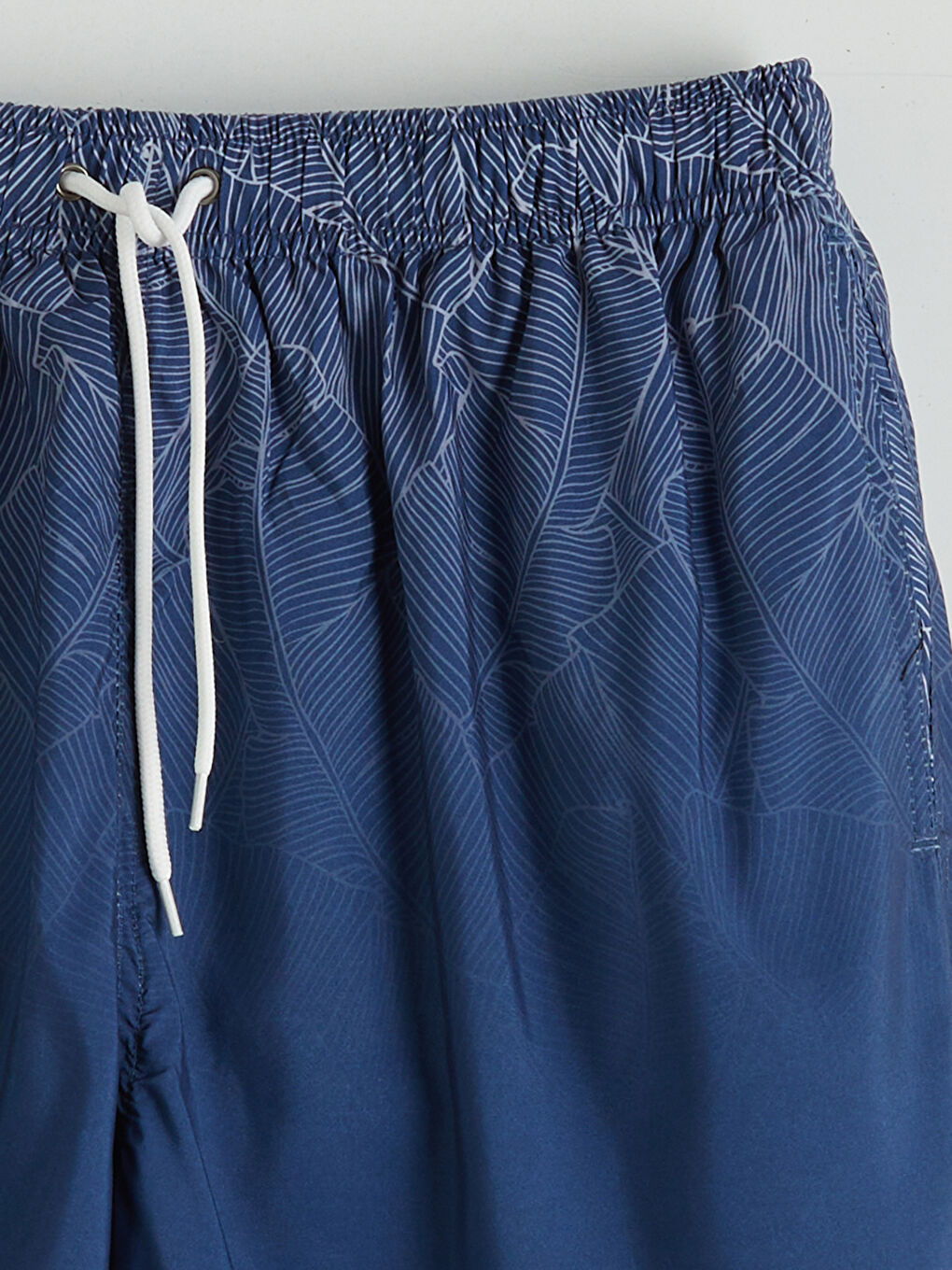 Mavi Kısa Boy Erkek Deniz Şortu-6