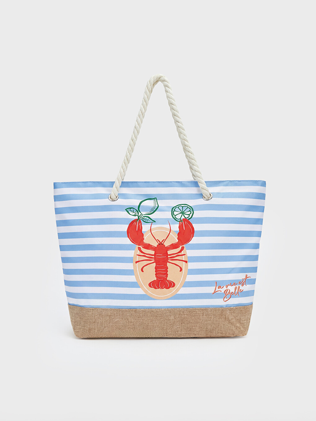 Crab Printed Women's Beach Bag