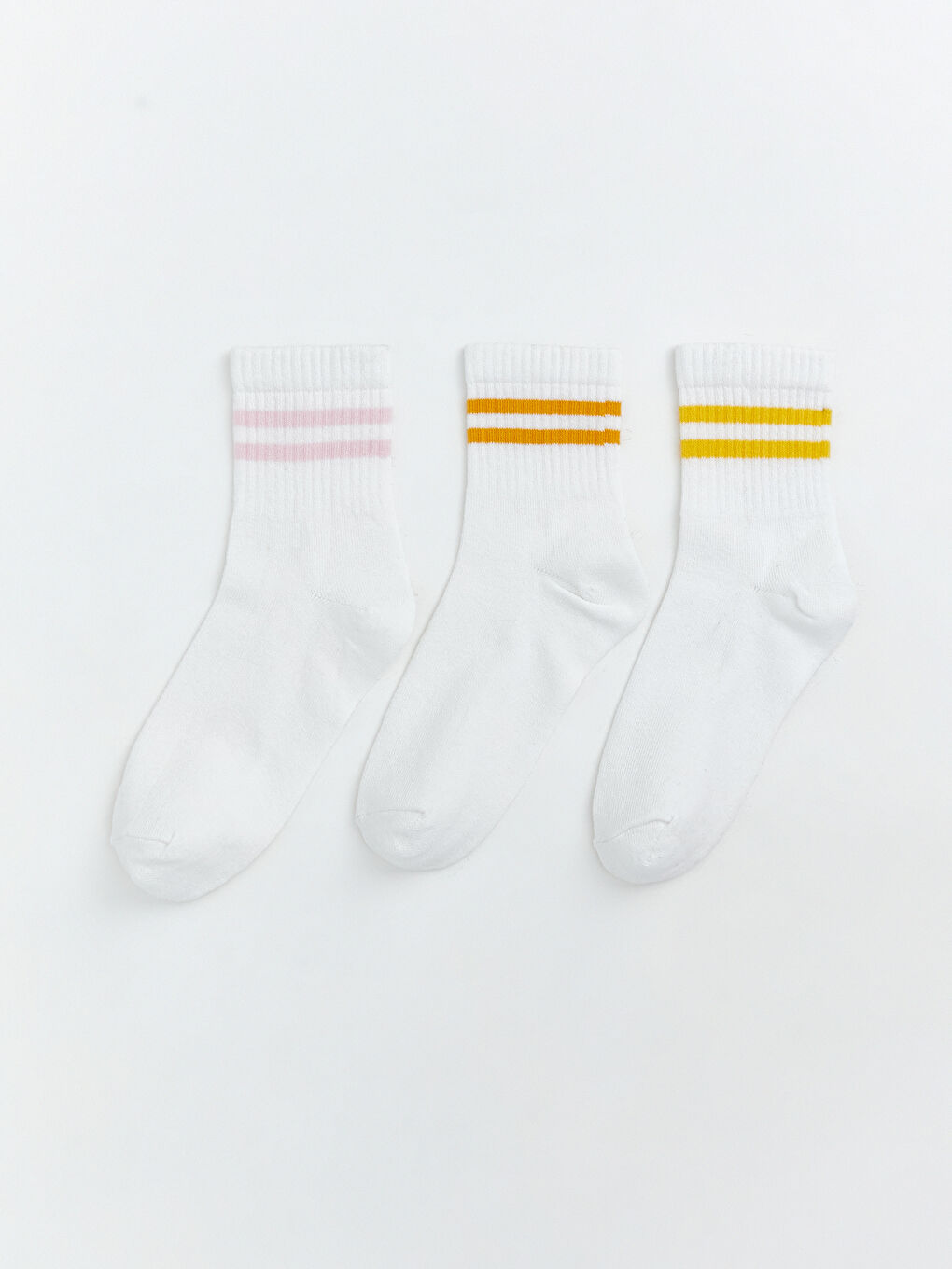 Girls' Striped Sock Set of Three