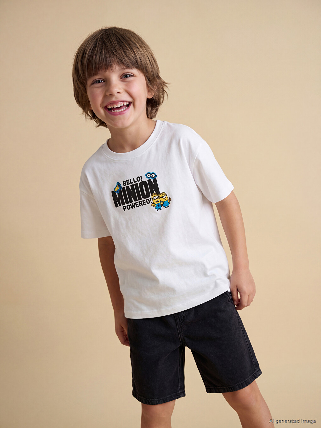 Minions Printed Boys' T-shirt