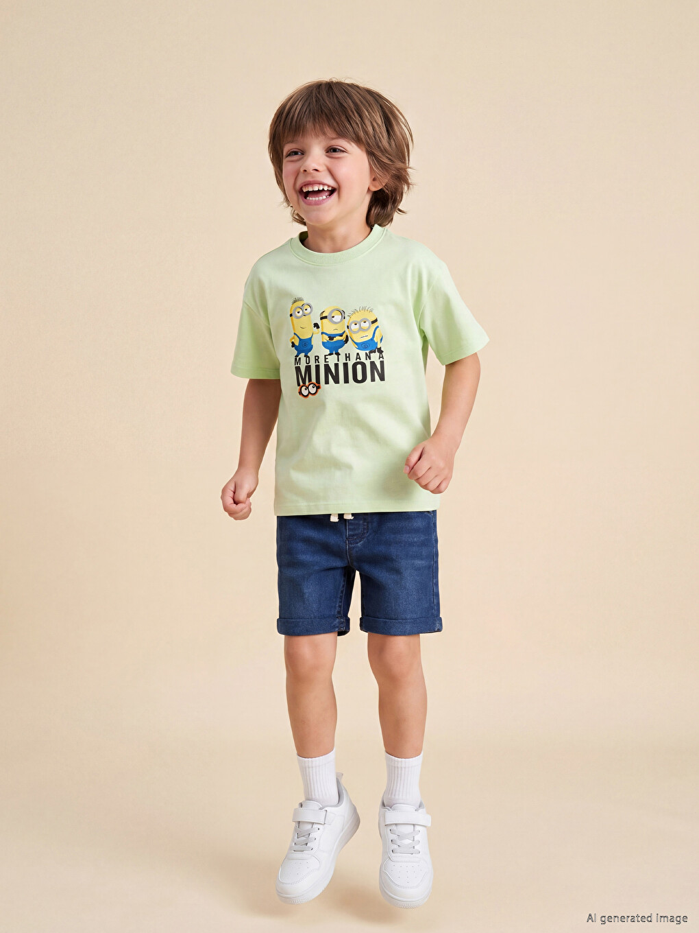 Majica s okruglim izrezom i printom Minionsa za dječake