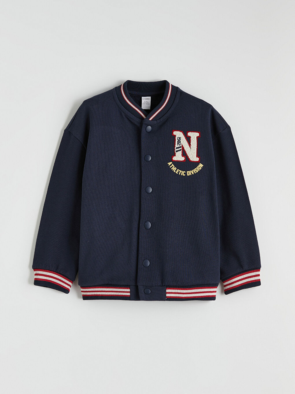 Lacivert New York Baskılı Erkek Çocuk Kolej Ceket-1