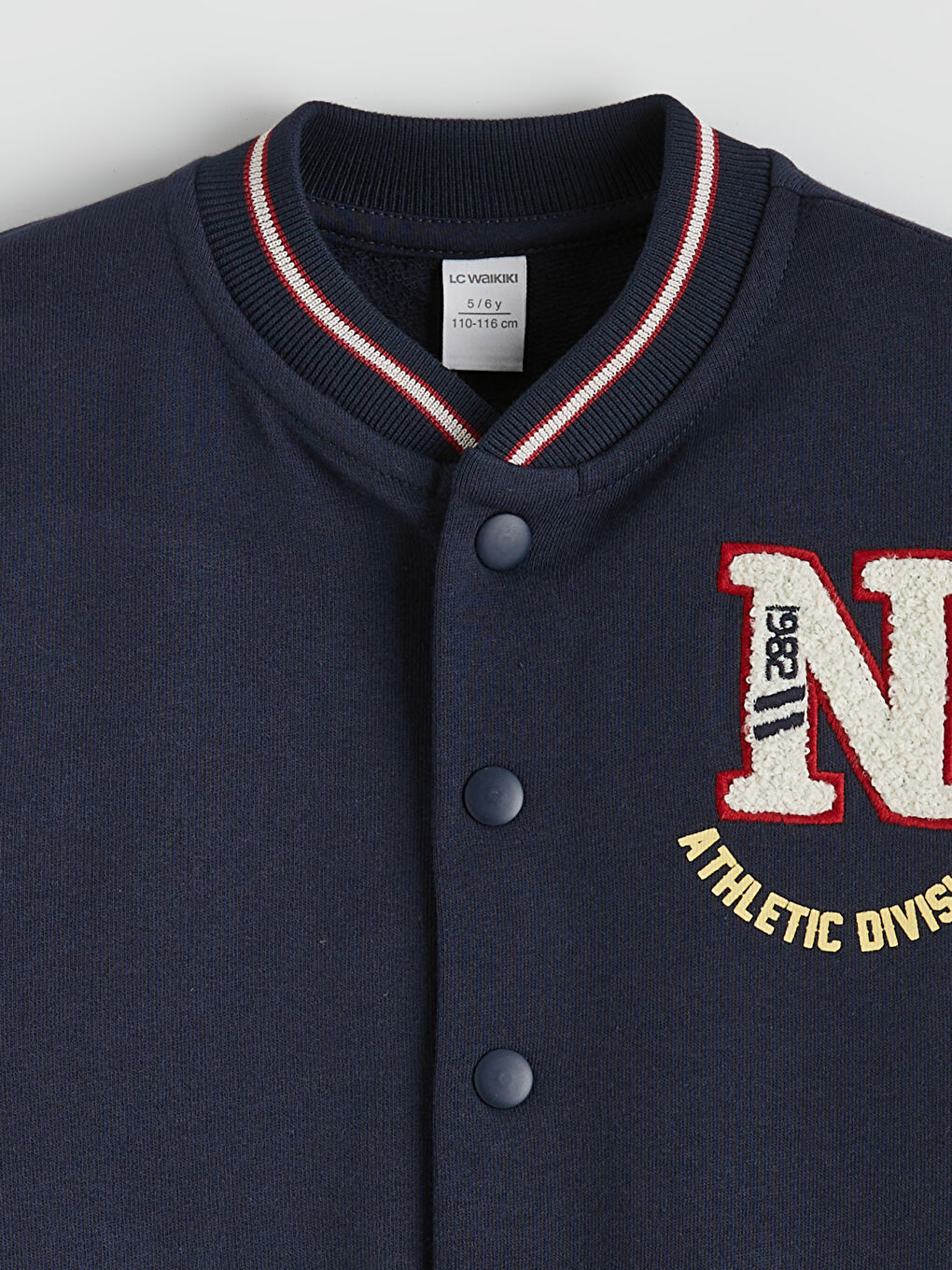 Lacivert New York Baskılı Erkek Çocuk Kolej Ceket-2