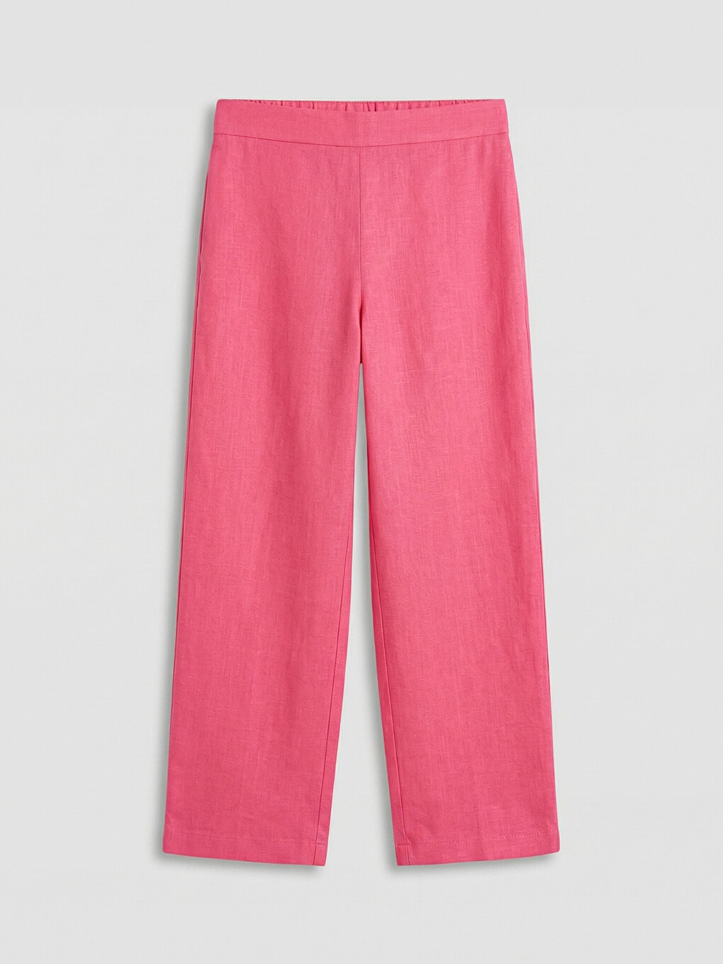 Pembe Beli Lastikli Kız Çocuk Pantolon-1