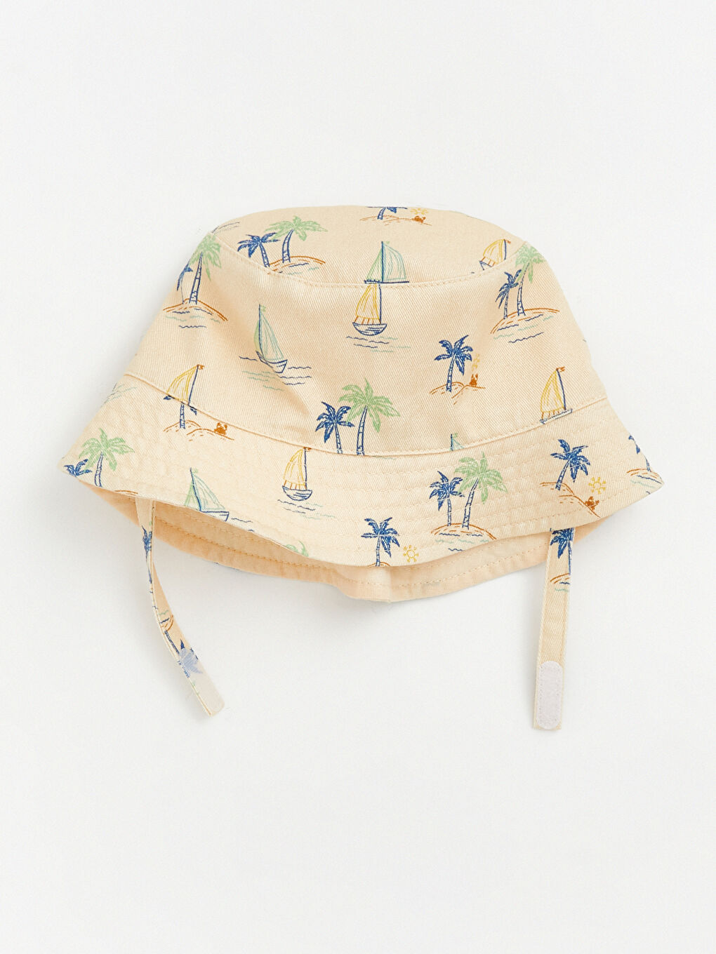 Pembe Desenli Erkek Bebek Bucket Şapka-1