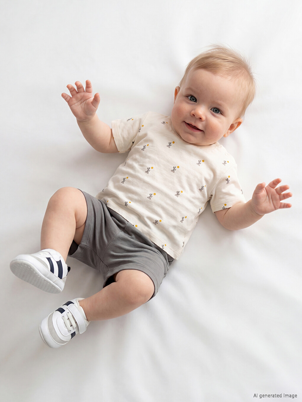 Set Za Bebe Dječake Sa Kaktus Printom-1