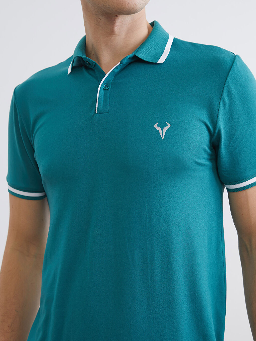 Yeşil Slim Fit Erkek Polo Yaka Tişört-2
