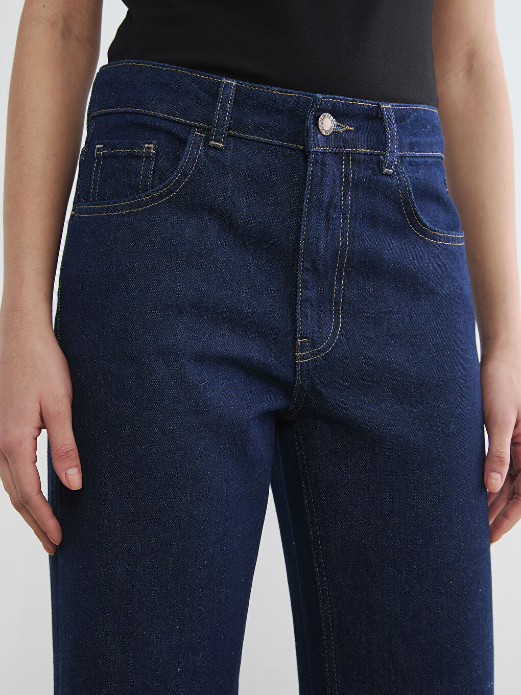 Jean Jambe Large pour Femmes-2