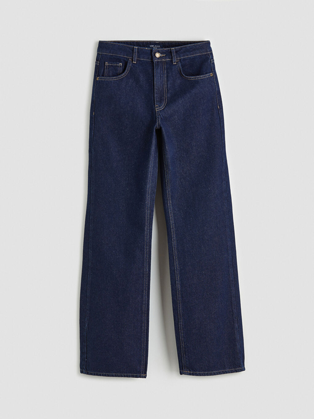 әйелдерге арналған кең балақ джинс шалбар-4