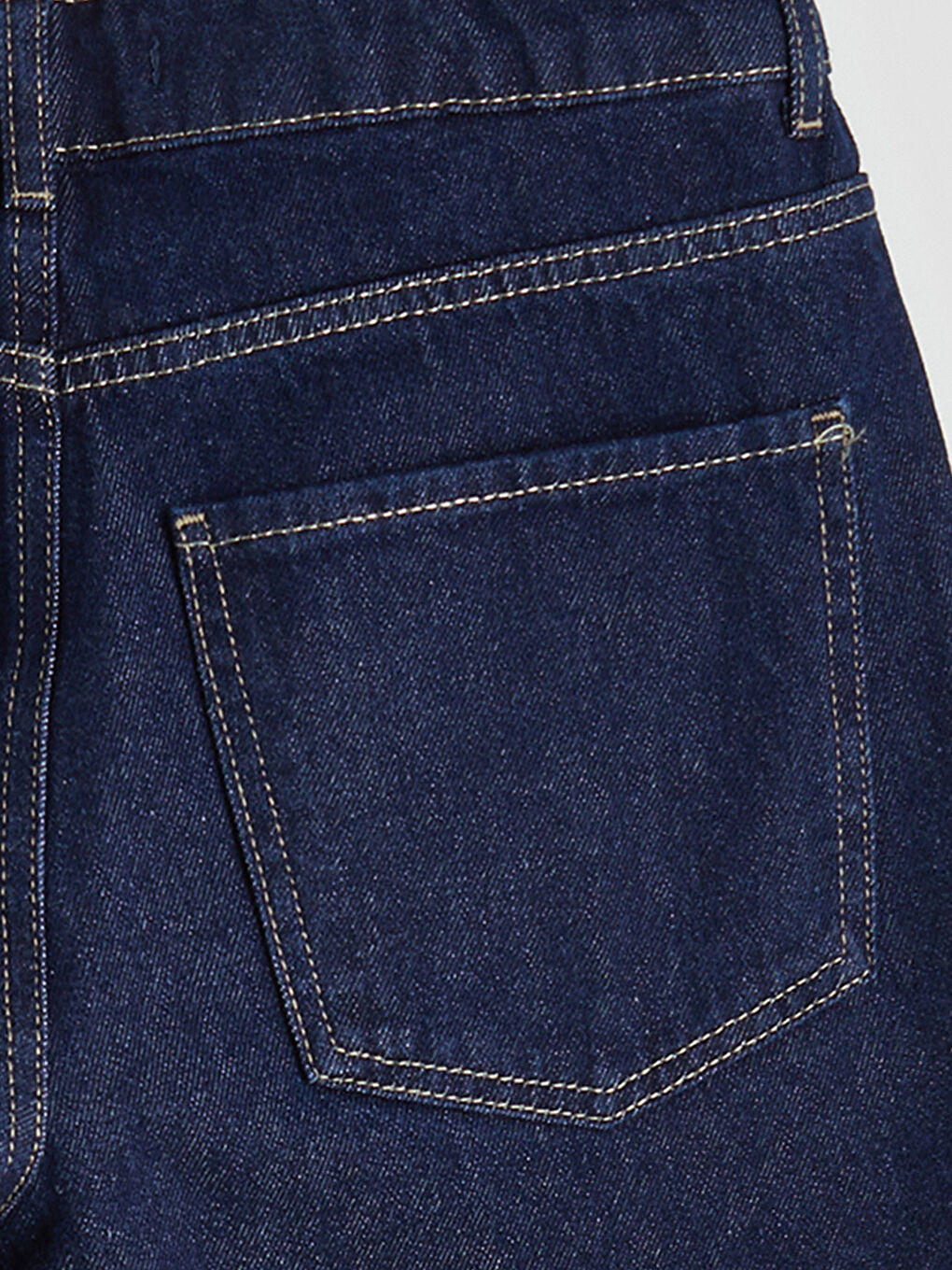 әйелдерге арналған кең балақ джинс шалбар-5