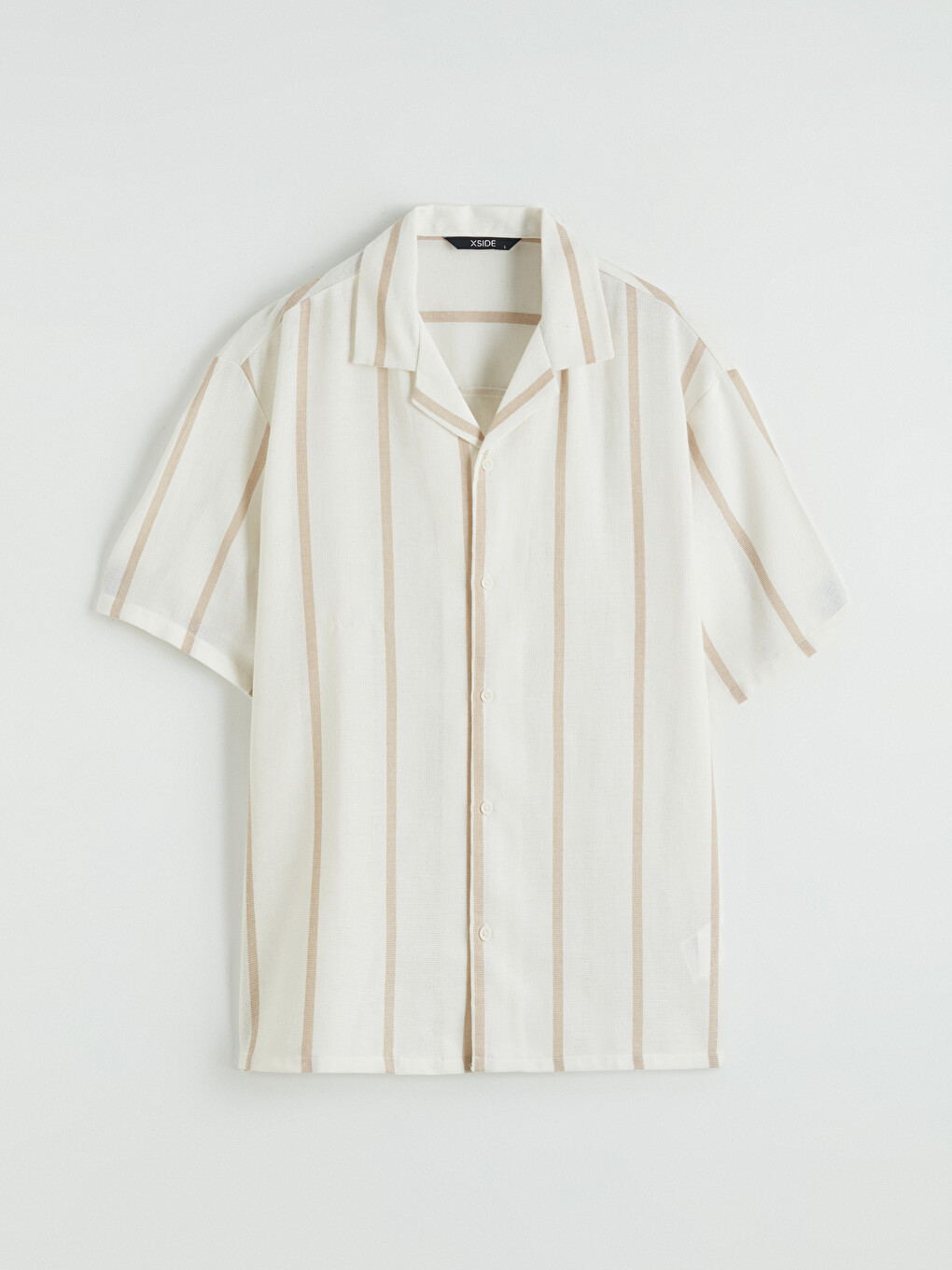 Loose Fit Striped Dobby Men's Shirt-4