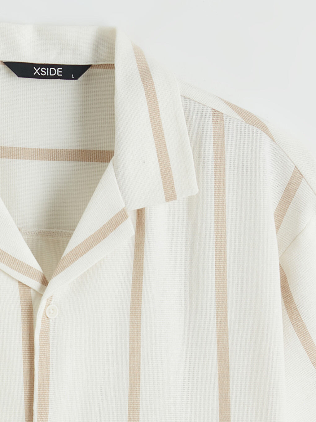 Loose Fit Striped Dobby Men's Shirt-5