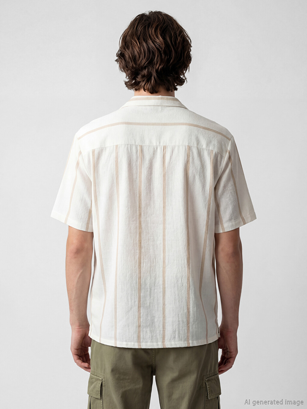 Loose Fit Striped Dobby Men's Shirt-3