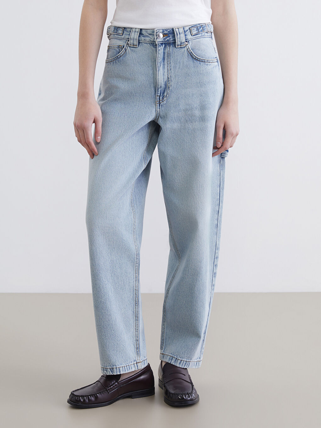 Mavi Balloon Fit Kadın Jean Pantolon-1