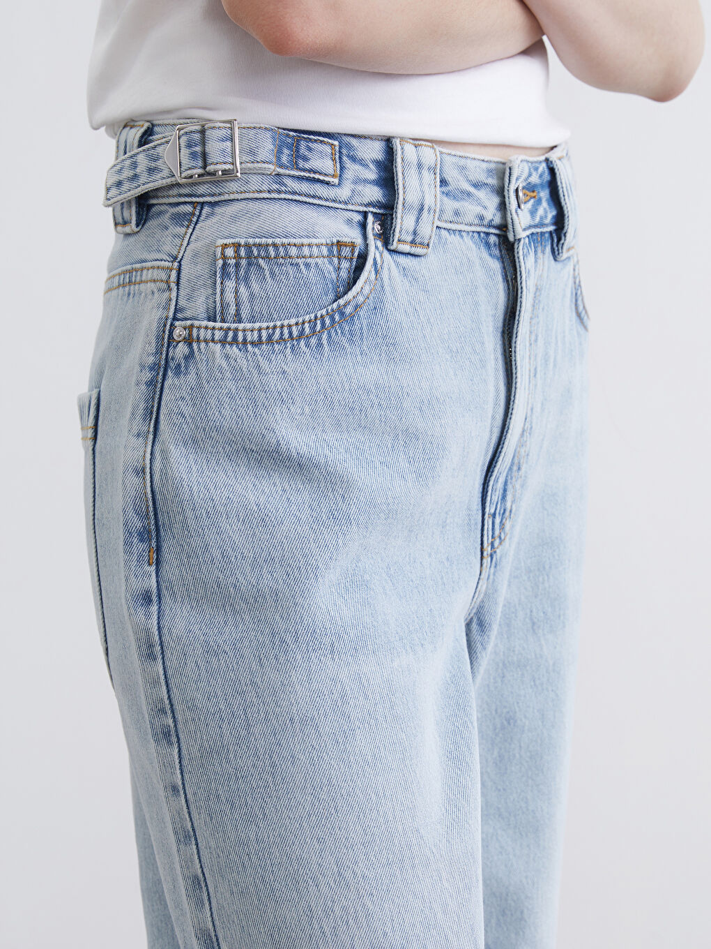 Mavi Balloon Fit Kadın Jean Pantolon-2