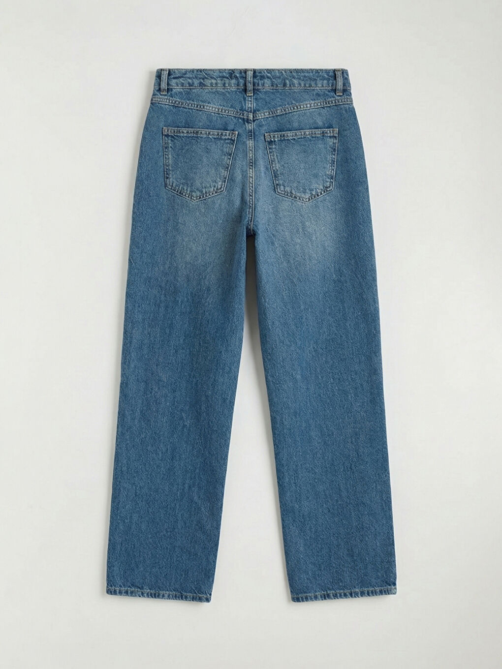 Mavi Wideleg Kadın Jean Pantolon-5