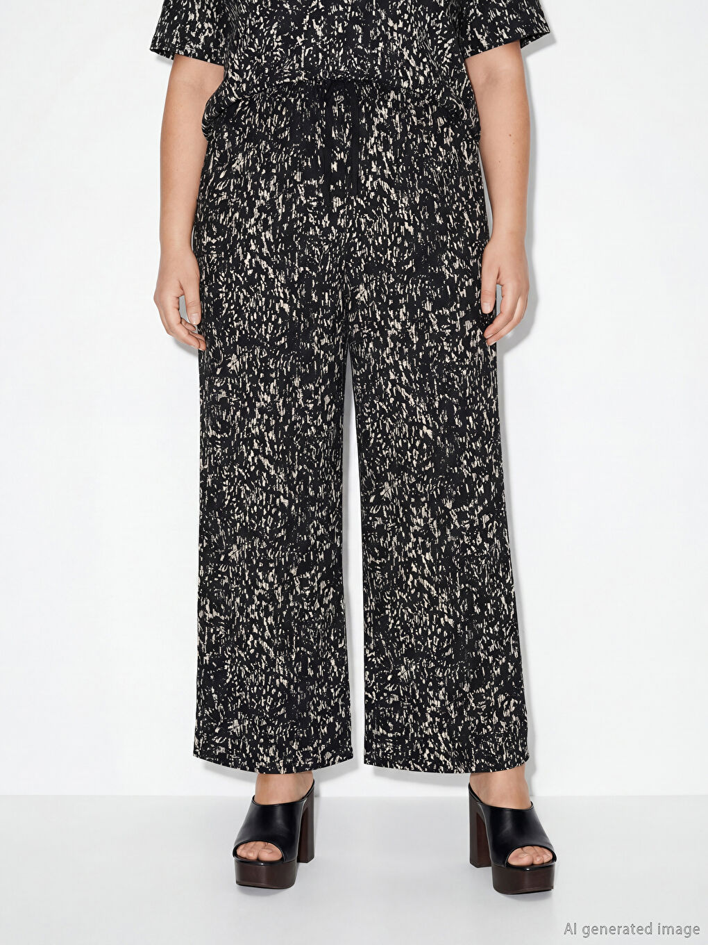 Γυναίκα ΜΑΥΡΟ Παντελόνι-1