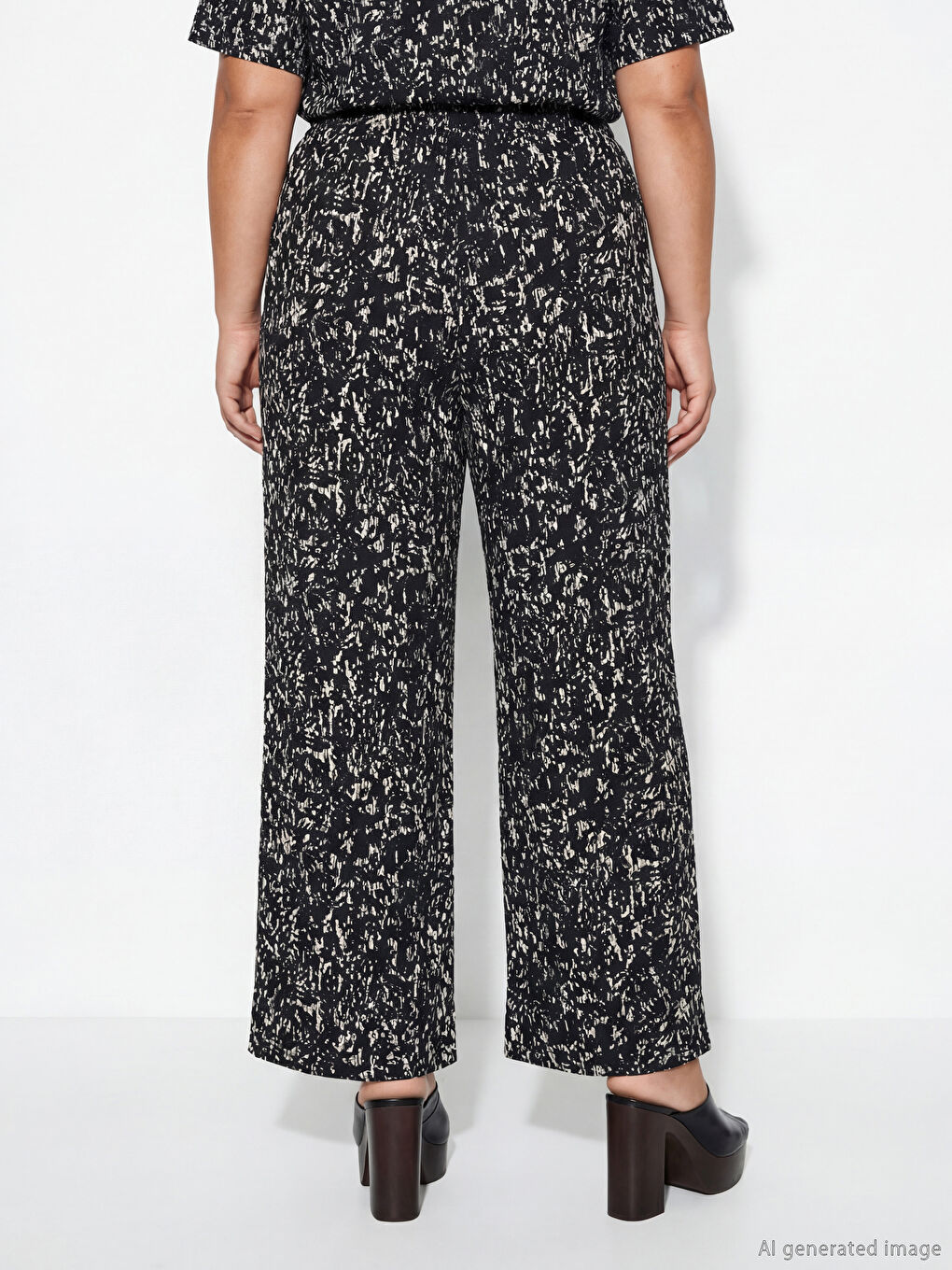 Γυναίκα ΜΑΥΡΟ Παντελόνι-3