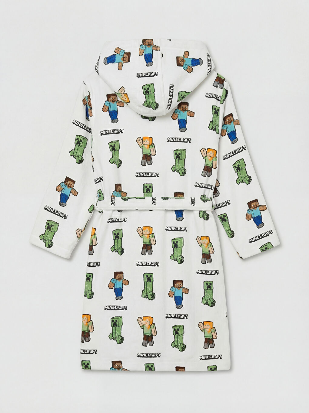 Karışık Minecraft Baskılı Erkek Çocuk Bornoz-1