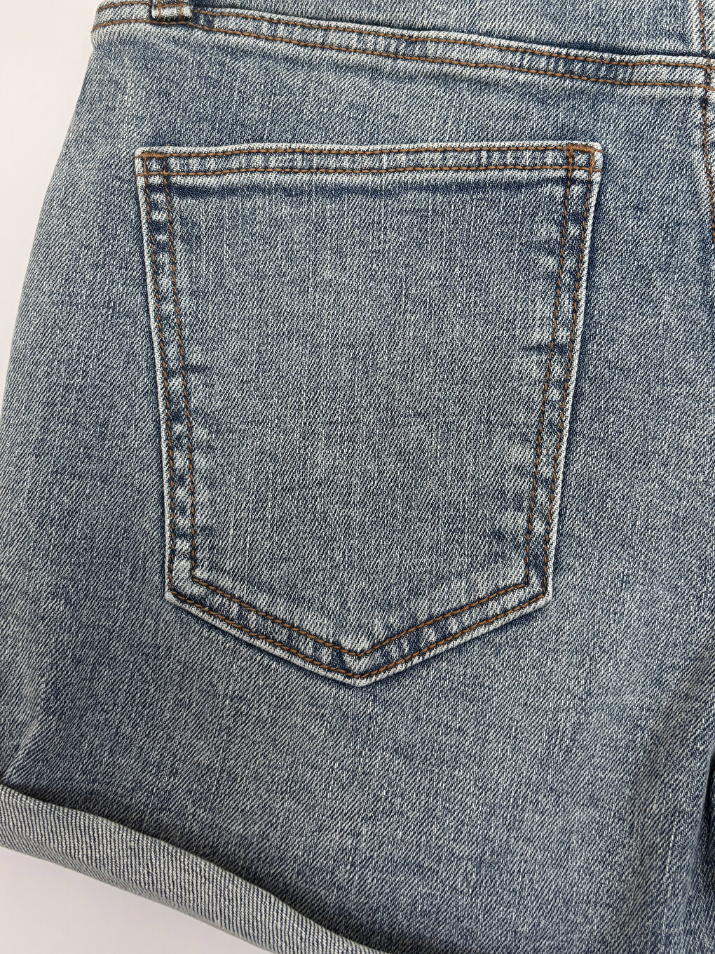 Regular Fit Kadın Jean Şort-2
