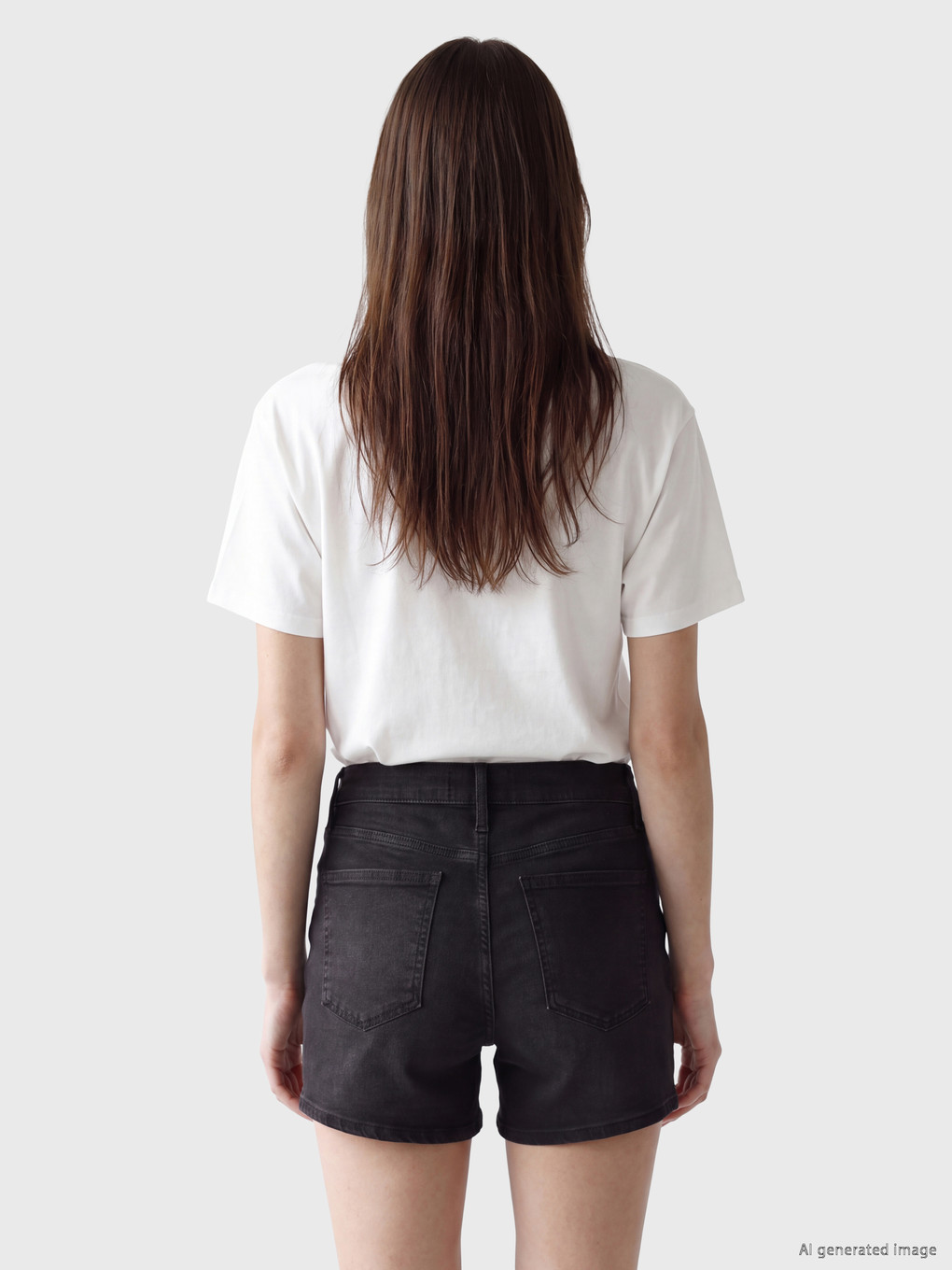 Regular Fit Women's Jean Shorts-3