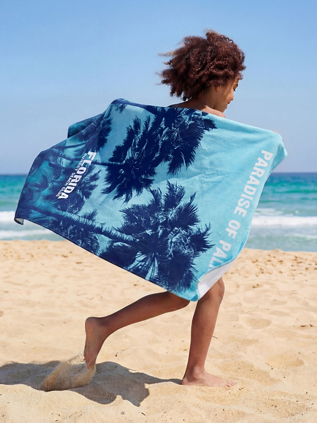 Lacivert Erkek Çocuk Plaj Havlusu 70x150 cm