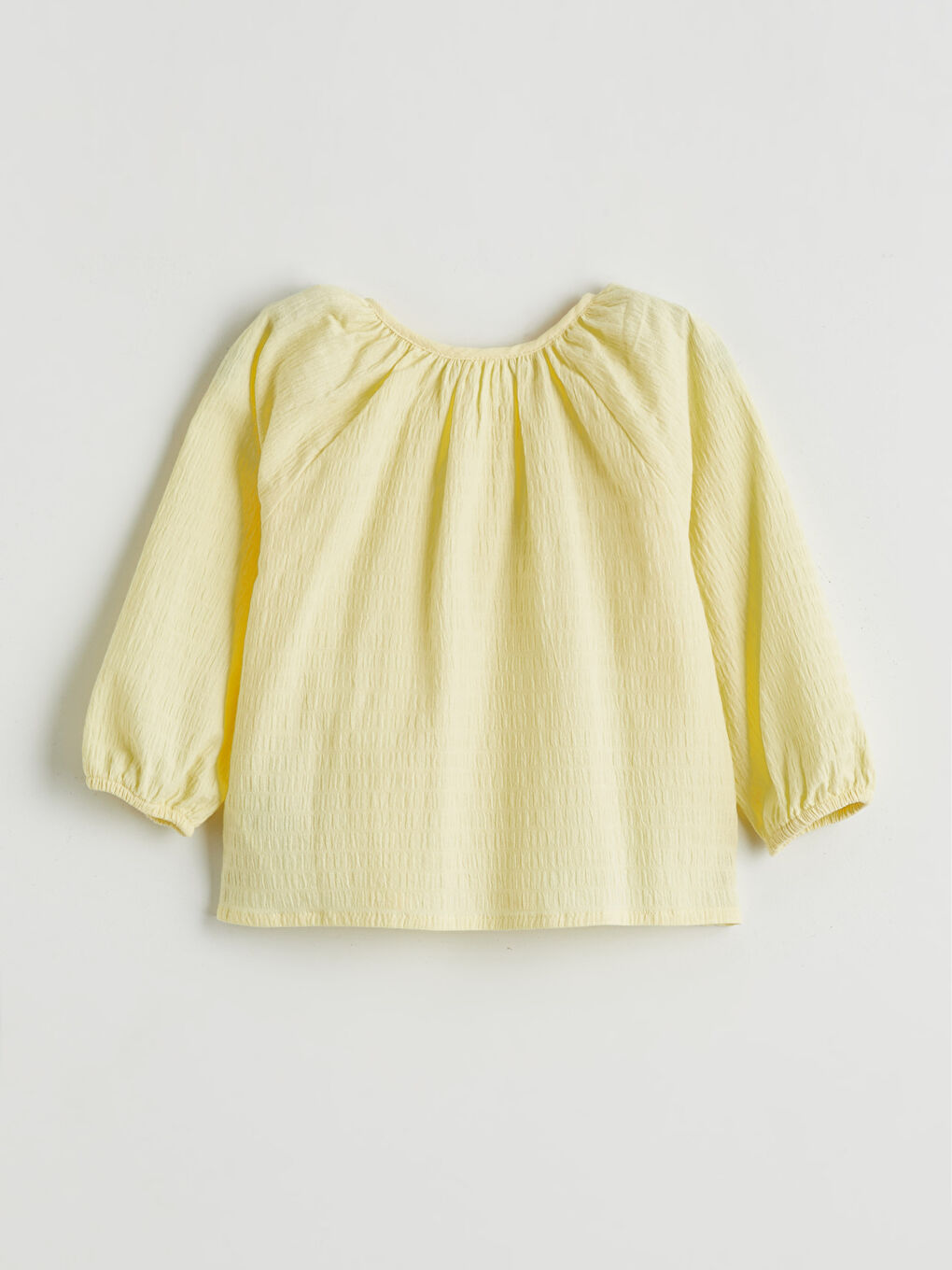 Sarı Bisiklet Yaka Kız Çocuk Gömlek-1