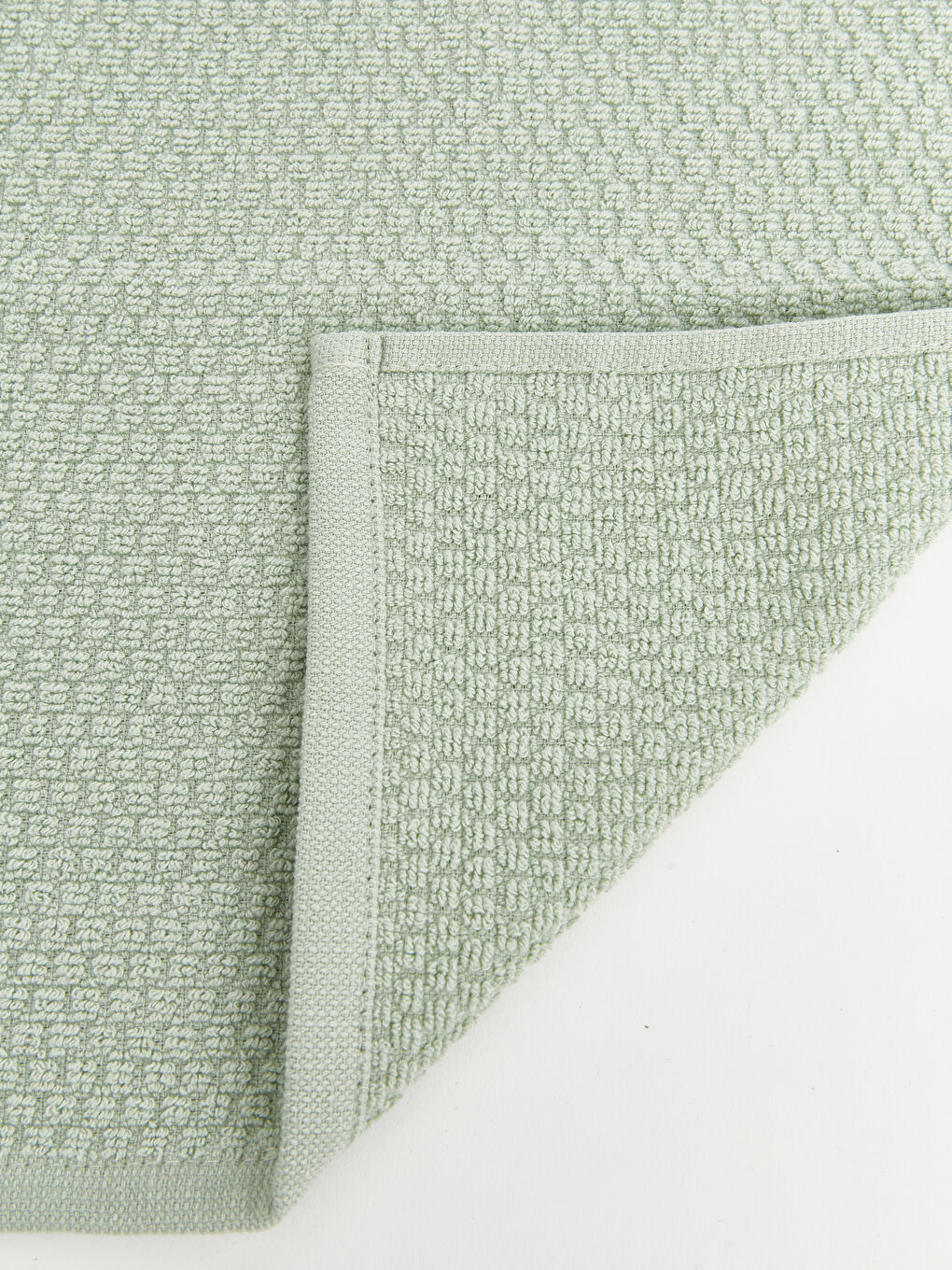 Yeşil Pamuklu Yüz Havlusu 3'lü 50x80 Cm-5