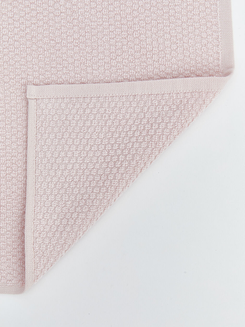 Pembe Pamuklu Yüz Havlusu 3'lü 50x80 Cm-4