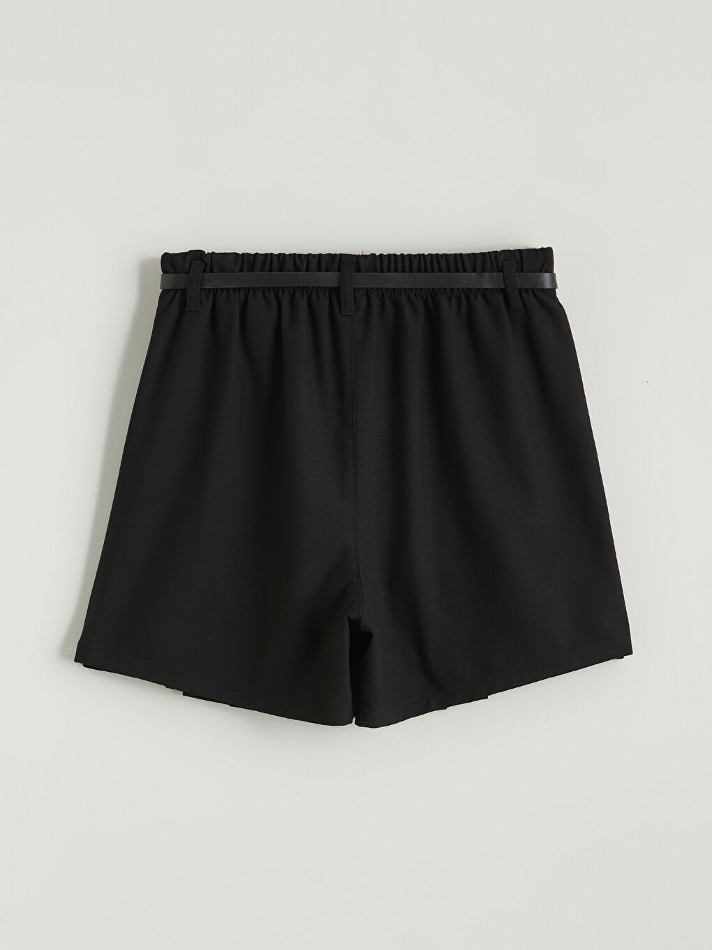 Siyah Pileli Kız Çocuk Şort Etek-2