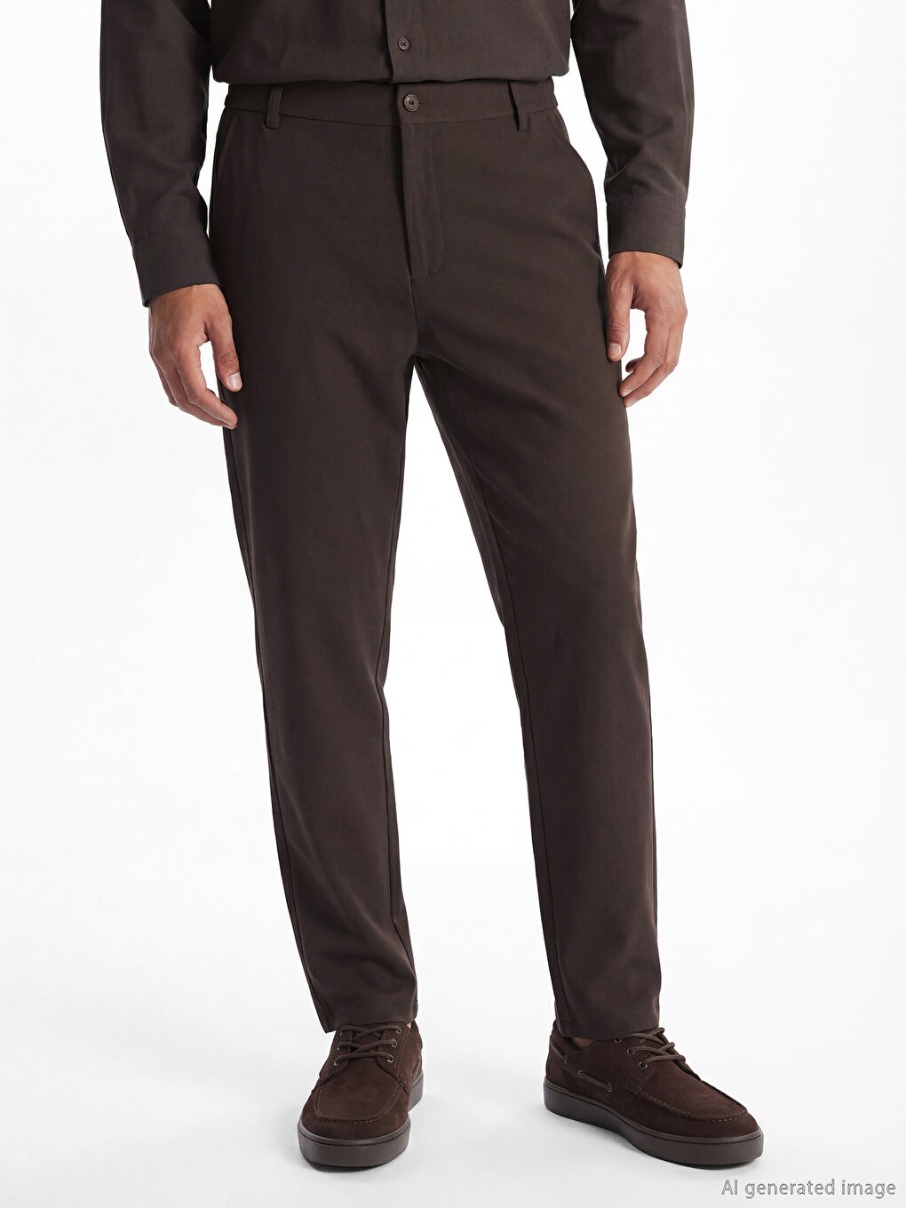 Standart Kalıp Armürlü Erkek Pantolon-1