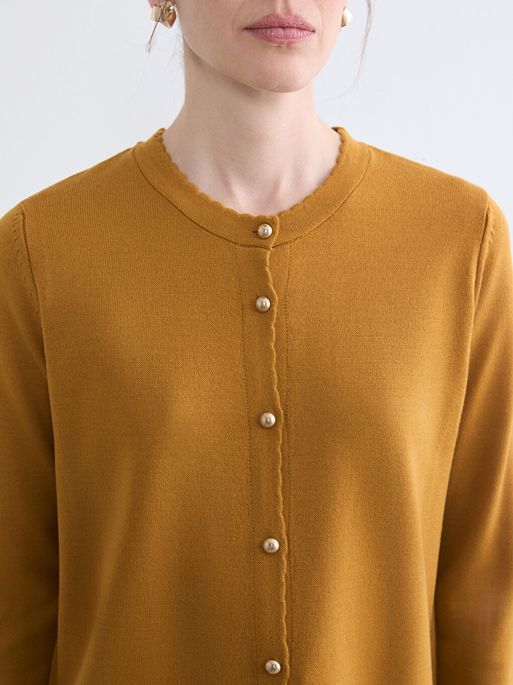 Woman YELLOW Cardigan-2