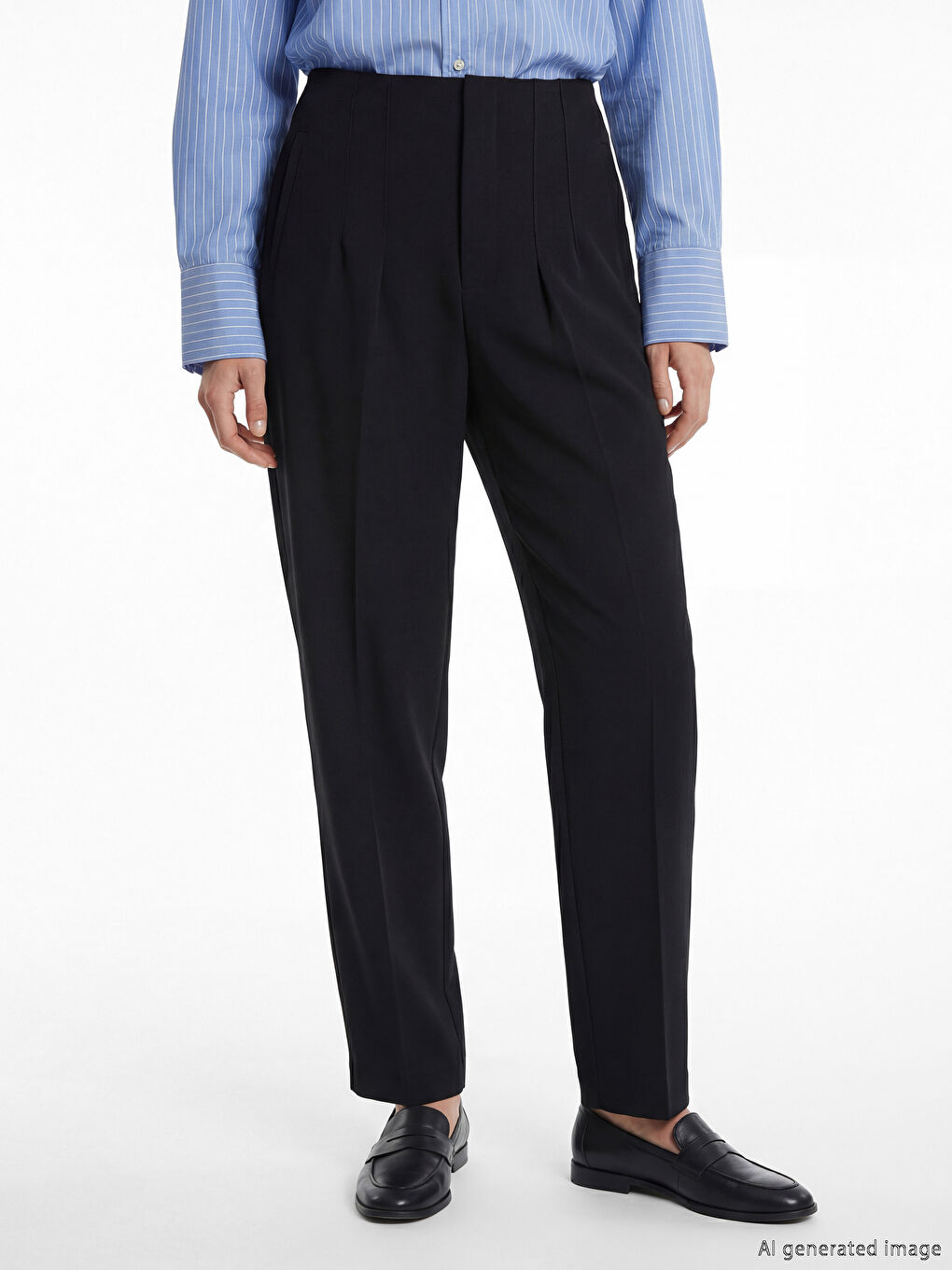 Pantalons de costume NOIR Femme-1