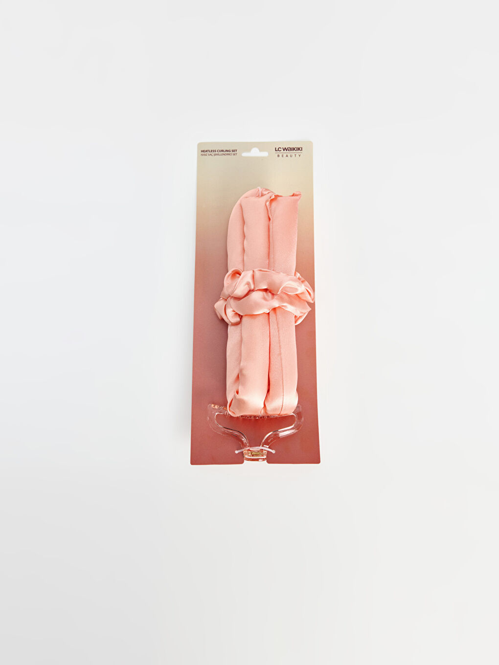 Pembe Kadın Toka ve Bigudi Seti-1
