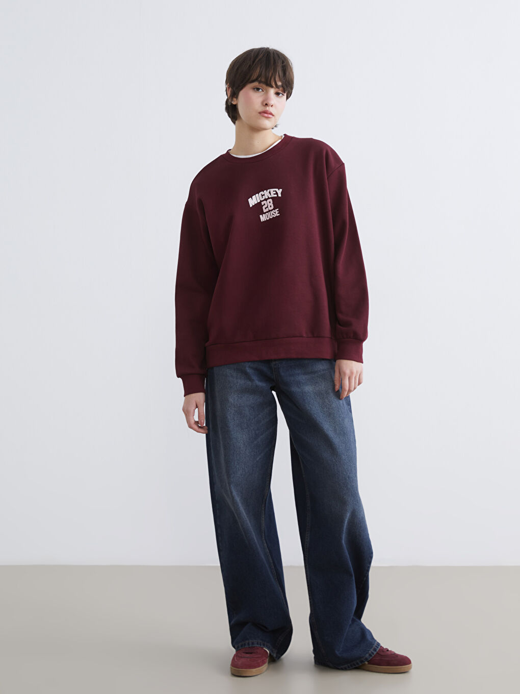 Woman BORDEAUX Sweatshirt-1