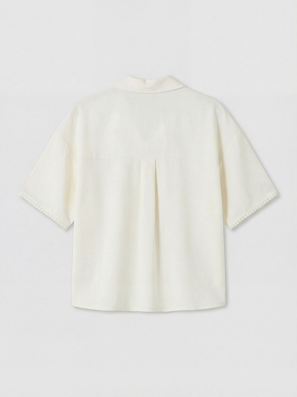 Pembe Kısa Kollu Kız Çocuk Gömlek ve Pantolon-2