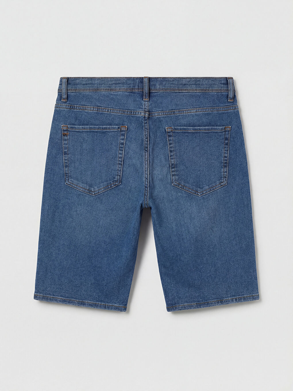 İndigo Süper Skinny Fit Erkek Jean Şort-4