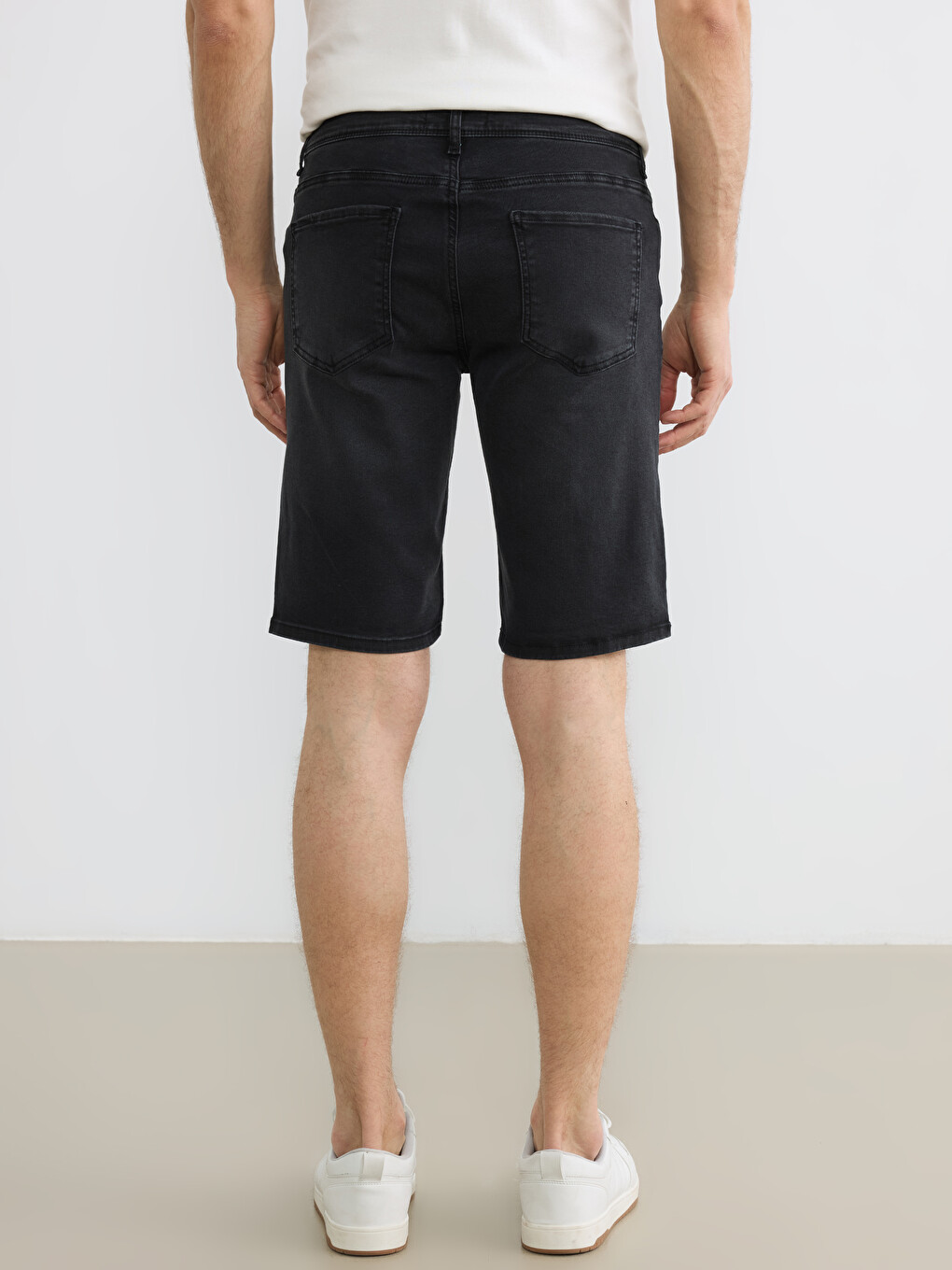 Regular Fit Men's Denim Shorts-3