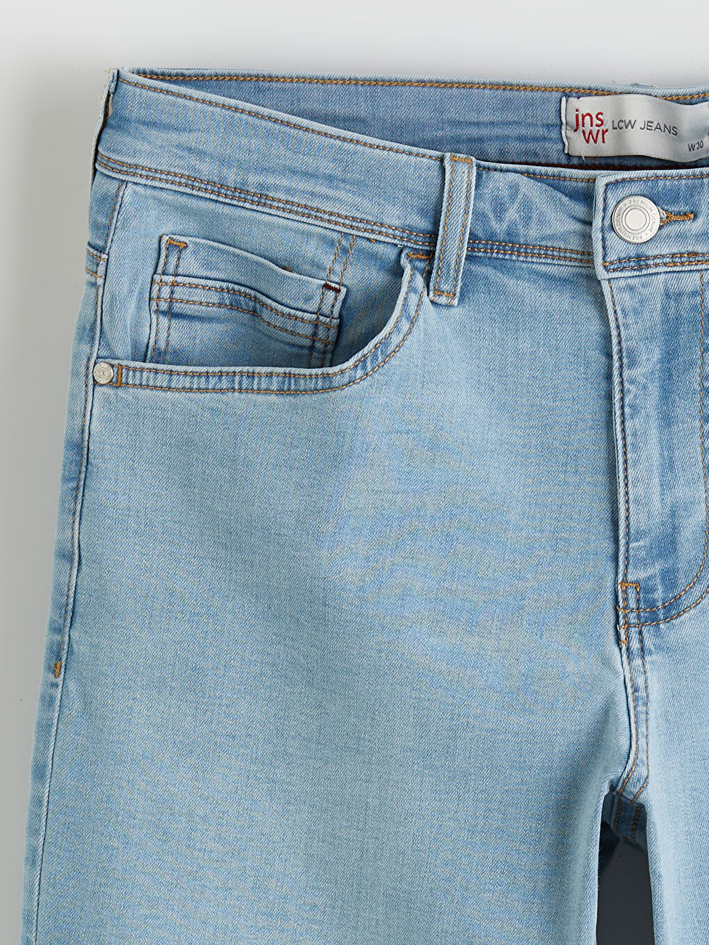 İndigo Standart Kalıp Erkek Jean Şort-6