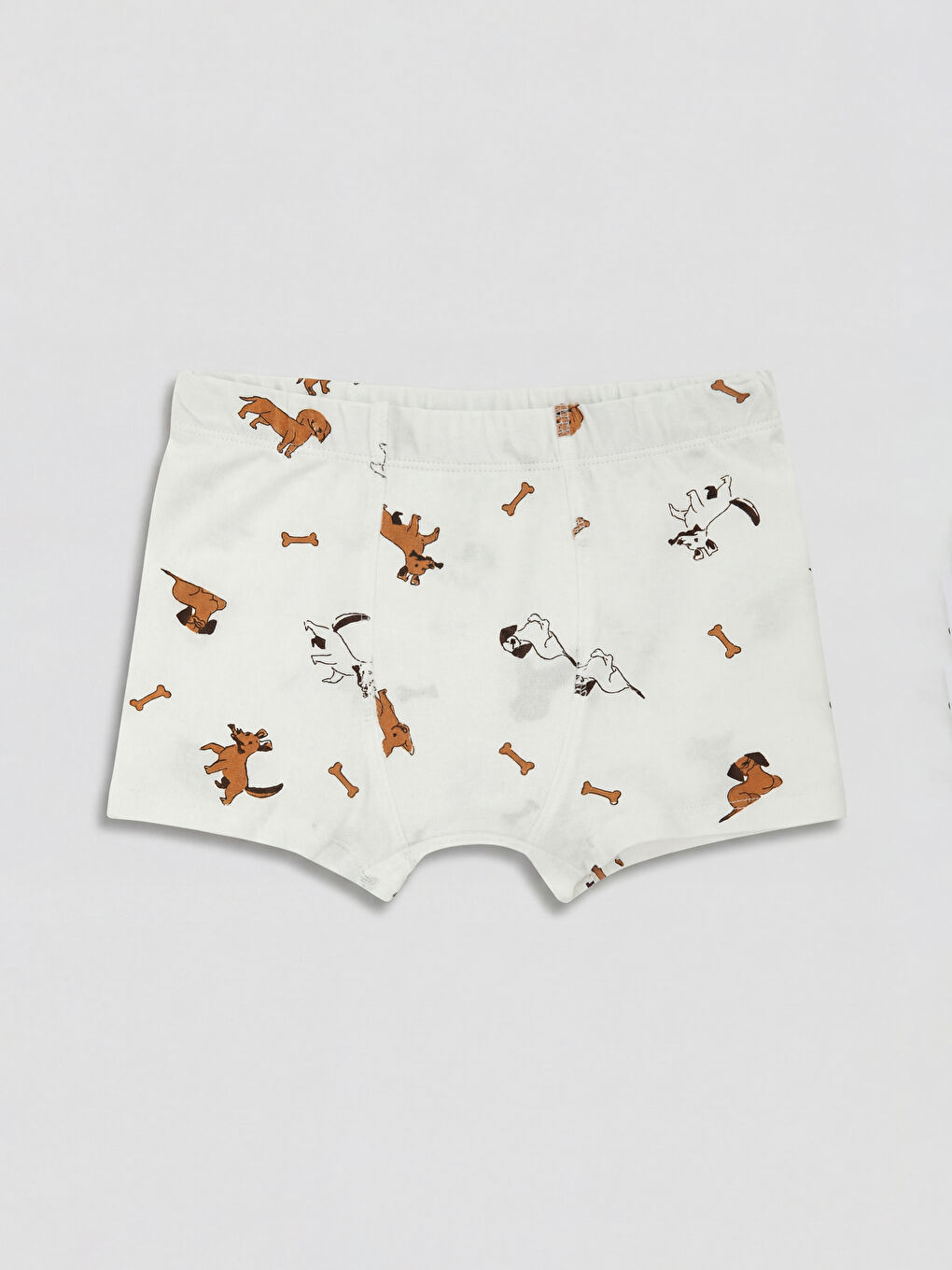 Ekru Baskılı Erkek Çocuk Boxer 3'lü-1
